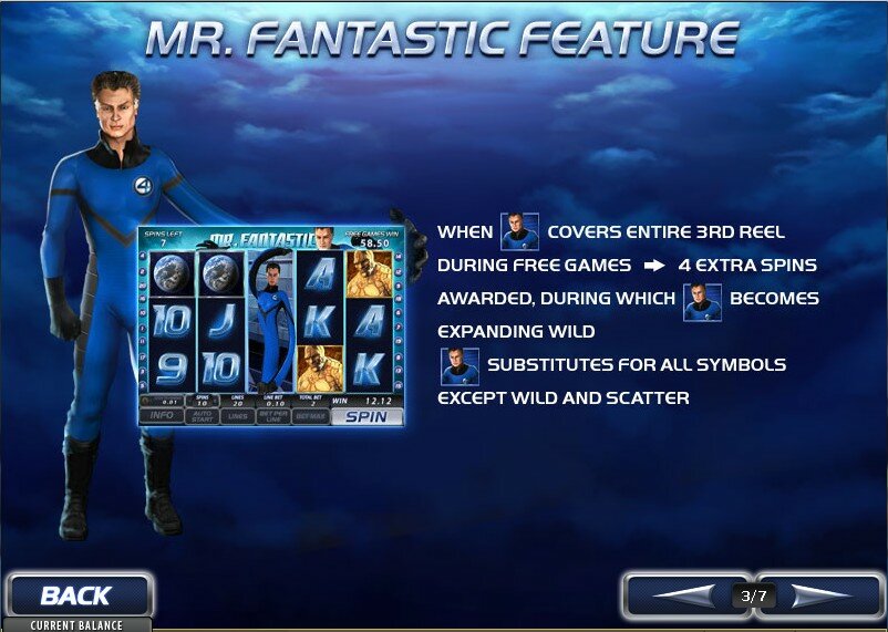 fantastic 4 video slot: Mr casino extra free spins