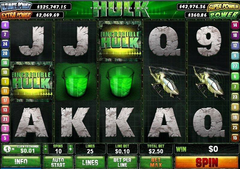 Hulk video slot: Graphics and sounds