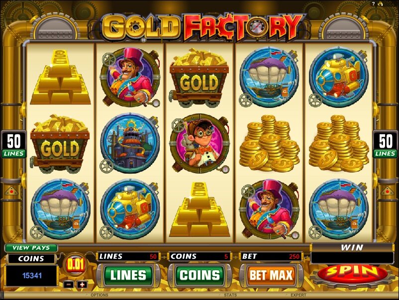 Gold Factory video slot - Graphics