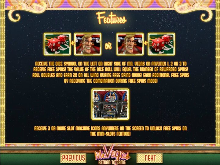 Mr Vegas Video Slot: 