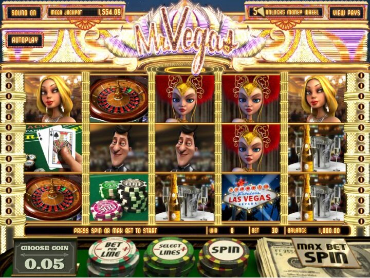 Mr Vegas Video Slot: paylines