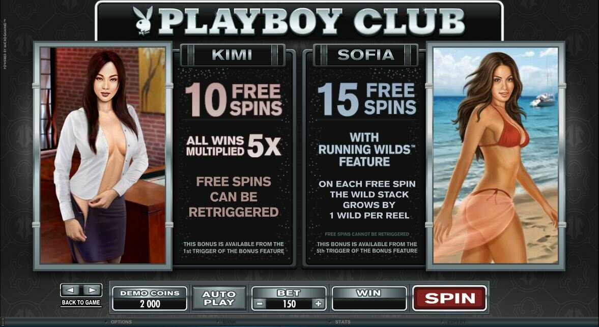 PlayBoy video slot - free spins