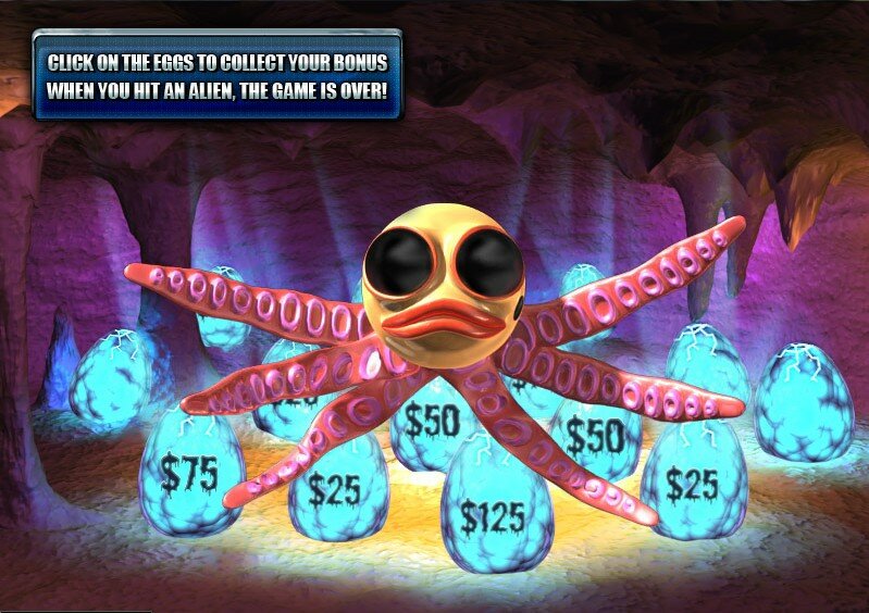 alien hunter video slot:graphics and sounds