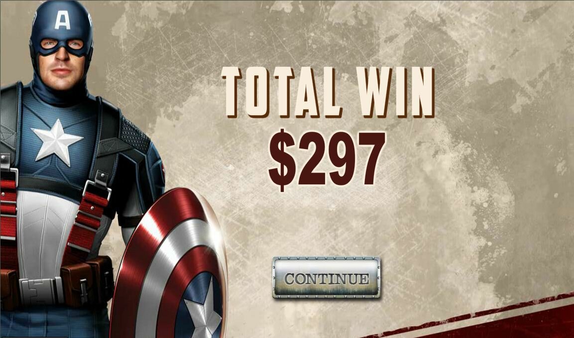 Captain America video slot: welcome