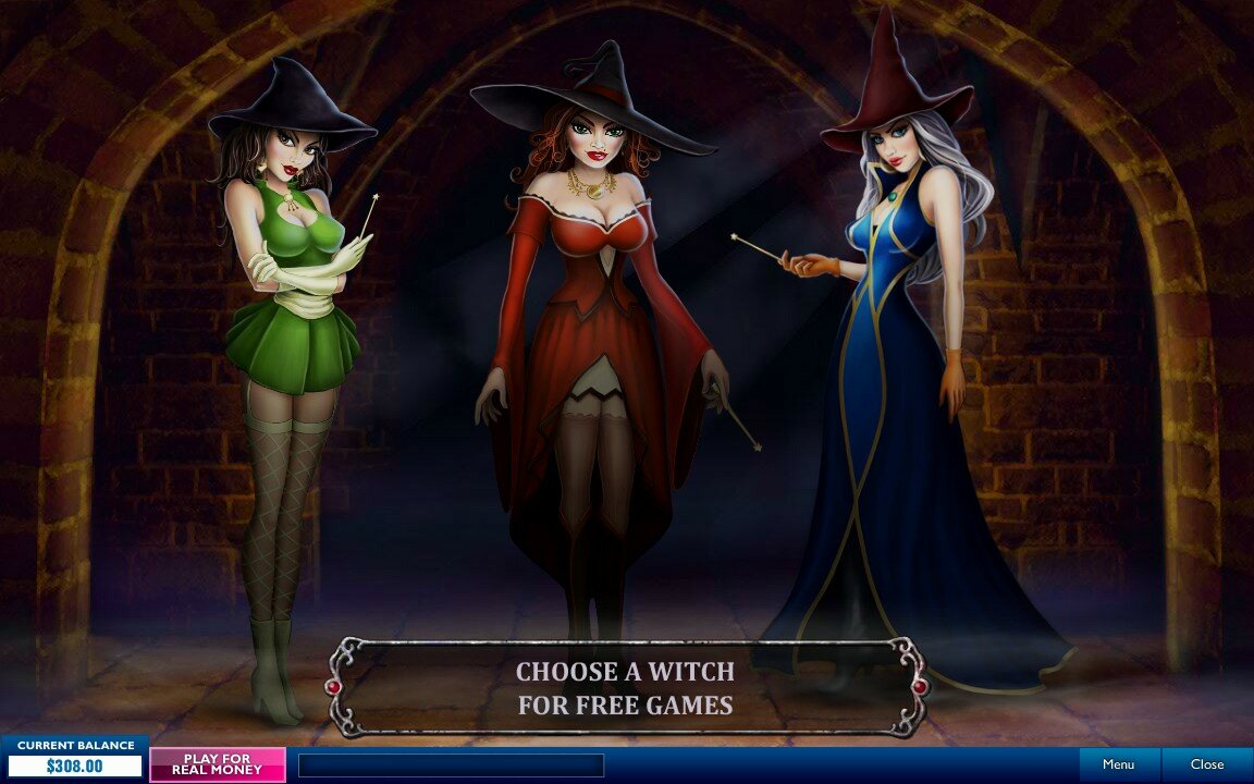 Halloween fortune video slot:choose the witch to free spins