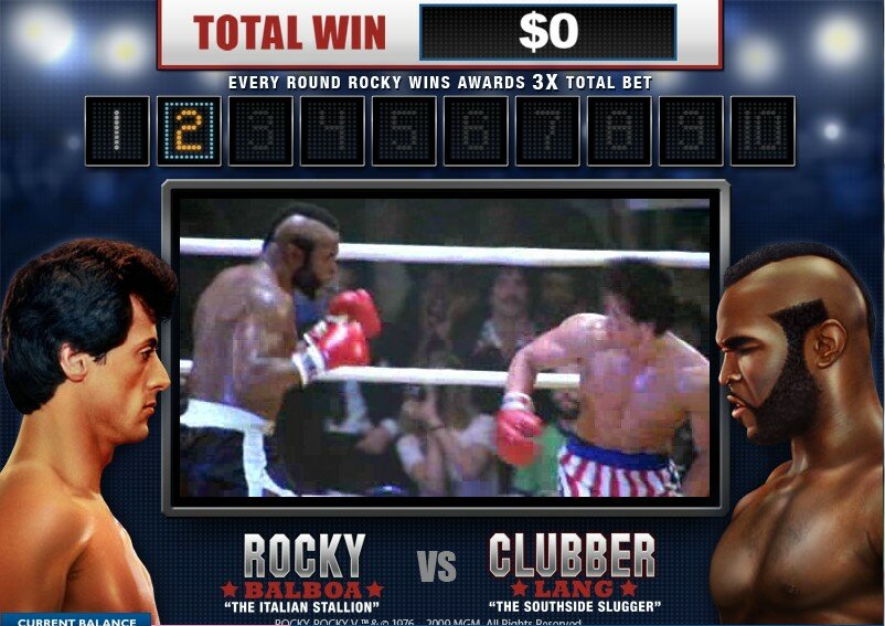 Rocky video slot:Graphics