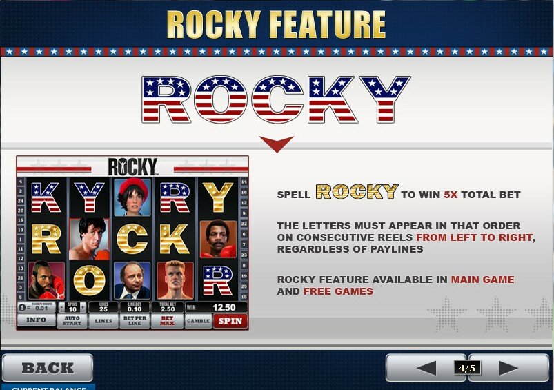 Rockyvideo slot: The ROCKY bonus