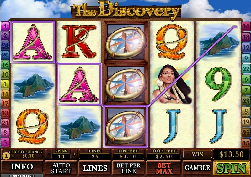 The discovery video slot:stacked wilds