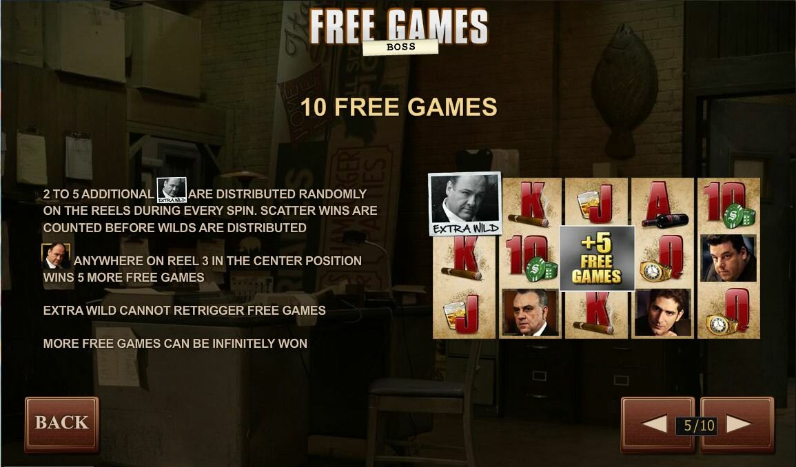 the sopranos Video Slot: free spins - boss mode