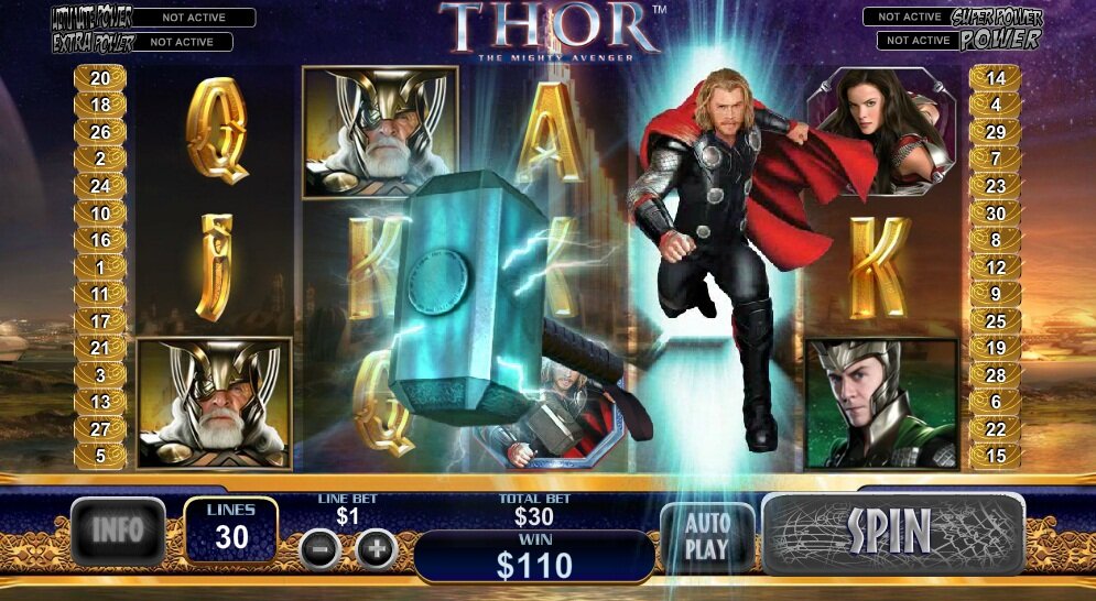 Thor Video Slot: graphics